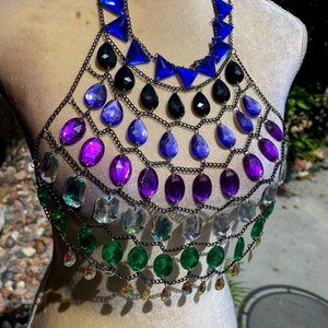 Metal Chain Gemstone Top